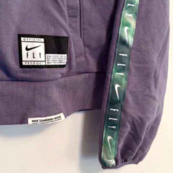 Nike EYBL Basketball Women’s Swoosh Fly Dri-FIT Pullover 1/4-Zip Top – XL TALL - Picture 3 of 5